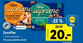 Lidl Isvafler Chocolate & Mint Flavour tilbud