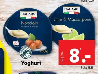 Lidl Nocciola Hazelnut & Praline Yoghurt tilbud