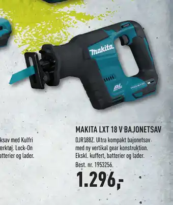 Johannes Fog MAKITA LXT 18 V BAJONETSAV tilbud