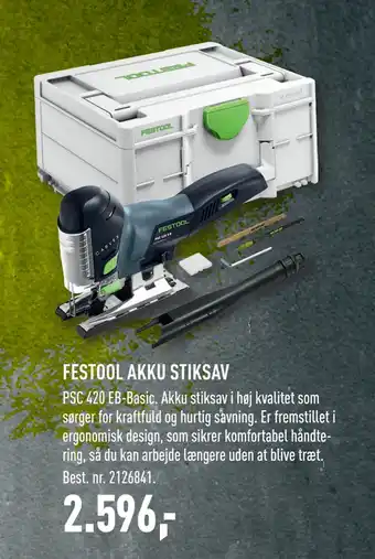 Johannes Fog FESTOOL AKKU STIKSAV tilbud