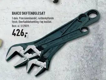 Johannes Fog BAHCO SKIFTENØGLESÆT tilbud