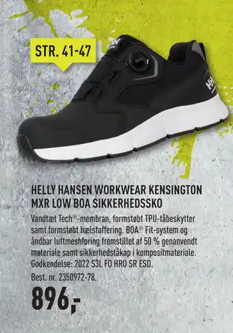 Johannes Fog HELLY HANSEN WORKWEAR KENSINGTON MXR LOW BOA SIKKERHEDSSKO tilbud