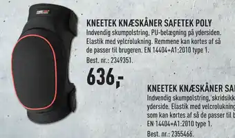 KNEETEK KNÆSKÅNER SAFETEK POLY