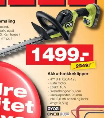 Bauhaus Akku-hækkeklipper tilbud