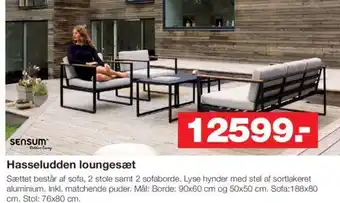 Bauhaus Hasseludden loungesæt tilbud