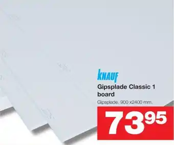 Bauhaus Gipsplade Classic 1 board tilbud