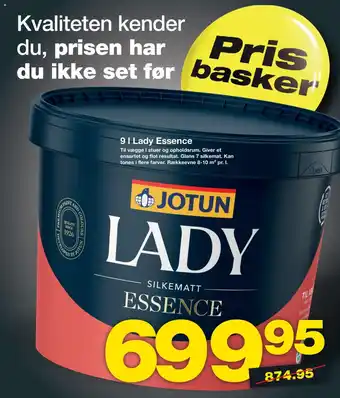 Bauhaus 9 l Lady Essence tilbud