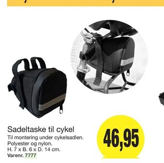 Harald Nyborg Sadeltaske til cykel tilbud