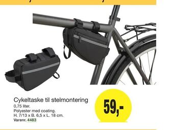 Harald Nyborg Cykeltaske til stelmontering tilbud