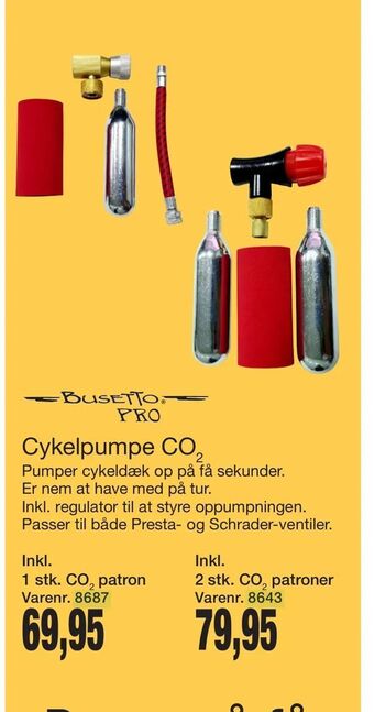Harald Nyborg Cykelpumpe CO2 tilbud
