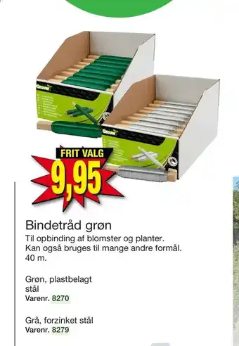 Harald Nyborg Bindetråd grøn tilbud