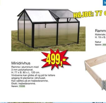 Harald Nyborg Minidrivhus tilbud