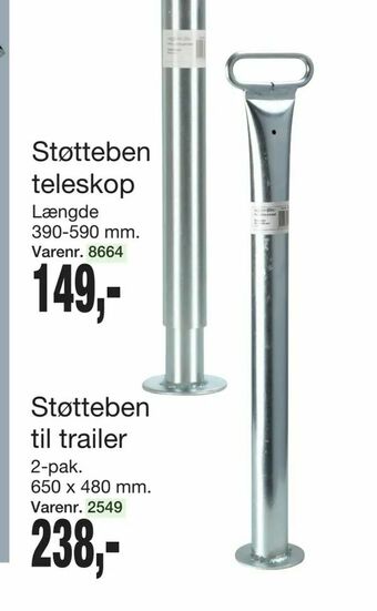 Harald Nyborg Støtteben til trailer tilbud