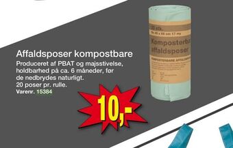 Harald Nyborg Affaldsposer kompostbare tilbud