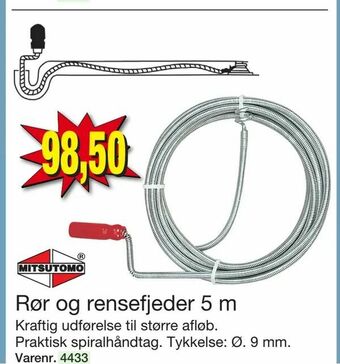 Harald Nyborg Rør og rensefjeder 5 m tilbud