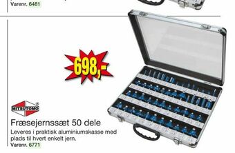 Harald Nyborg Fræsejernssæt 50 dele tilbud
