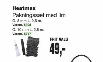 Harald Nyborg Pakningssæt med lim tilbud