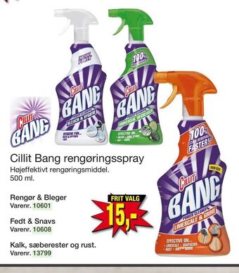 Harald Nyborg Cillit Bang rengøringsspray tilbud
