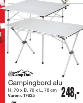 Harald Nyborg Campingbord alu tilbud