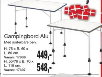 Harald Nyborg Campingbord Alu tilbud