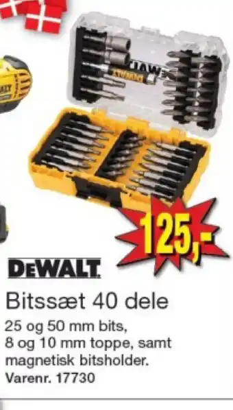 Harald Nyborg DEWALT Bitssæt 40 dele tilbud