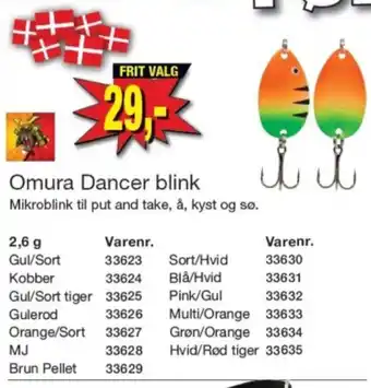 Harald Nyborg Omura Dancer blink tilbud