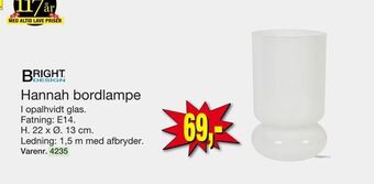 Harald Nyborg Hannah bordlampe tilbud
