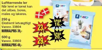 Lufttørrende ler