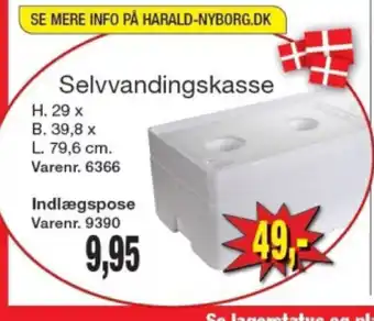 Harald Nyborg Selvvandingskasse tilbud