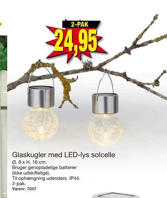 Harald Nyborg Glaskugler med LED-lys solcelle tilbud