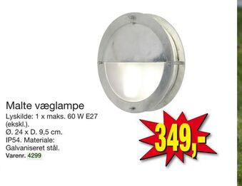 Harald Nyborg Malte væglampe tilbud