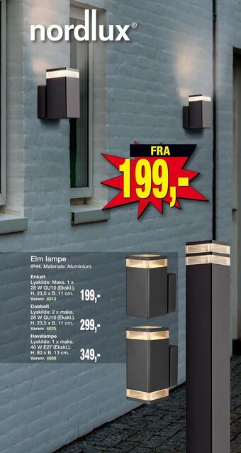 Harald Nyborg Elm lampe tilbud