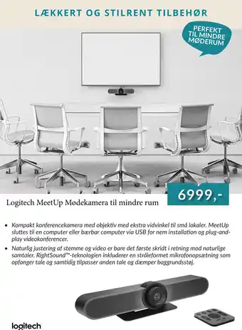 Logitech MeetUp Mødekamera til mindre rum