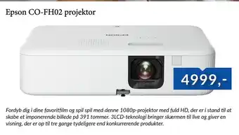 EDB Center Epson CO-FH02 projektor tilbud