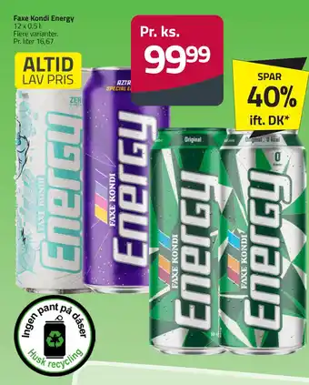 Fleggaard Faxe Kondi Energy tilbud