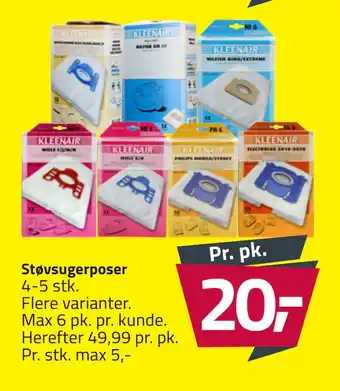 Fleggaard Støvsugerposer tilbud