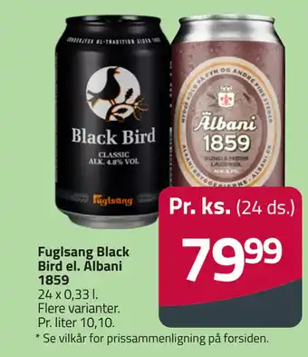 Fleggaard Fuglsang Black Bird el. Albani 1859 tilbud