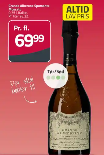 Fleggaard Grande Alberone Spumante Moscato tilbud