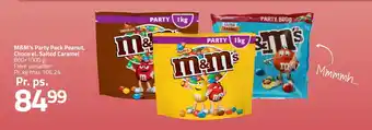 Fleggaard M&M’s Party Pack Peanut, Choco el. Salted Caramel tilbud