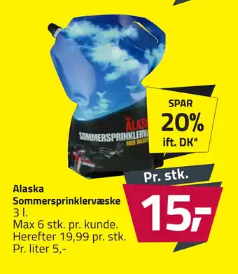 Fleggaard Alaska Sommersprinklervæske tilbud