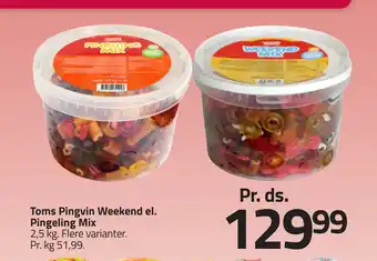 Fleggaard Toms Pingvin Weekend el. Pingeling Mix tilbud