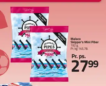Fleggaard Malaco Skipper’s Mini Piber tilbud