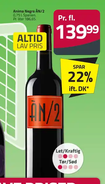 Fleggaard Anima Negra ÃN/2 tilbud