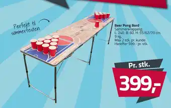 Beer Pong Bord