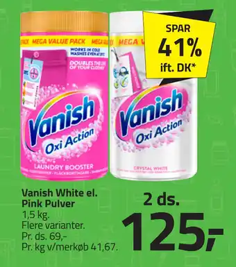 Fleggaard Vanish White el. Pink Pulver tilbud