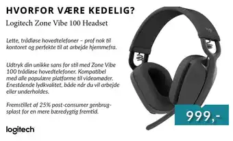 Logitech Zone Vibe 100 Headset