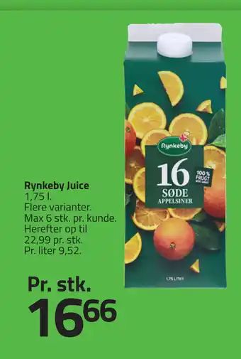Fleggaard Rynkeby Juice tilbud