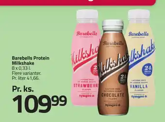 Fleggaard Barebells Protein Milkshake tilbud