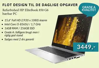 CBC Refurbished HP EliteBook 850 G6 bærbar PC tilbud
