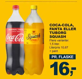 Let-Køb COCA COLA, FANTA ELLER TUBORG SQUASH tilbud